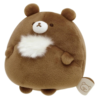 【San-X】拉拉熊 懶懶熊 Ponpoko系列 圓滾滾絨毛娃娃 S 軟軟的肚子 茶小熊(Rilakkuma)