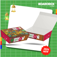 DABOBOX lite- Mood Raya On (50pcs)- Tiny & Giant | Food Packaging | Paper Lunch Box | Disposable | R