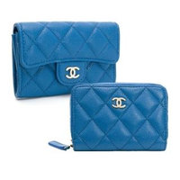 【CHANEL 香奈兒】經典雙C 金色/銀色LOGO 菱格/V字/山形紋 一字/暗扣/ㄇ拉 卡夾/零錢包(多款多色選)