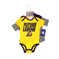 NBA 新生兒 連帽包屁衣套裝組合 湖人隊 3-9M-WK2N1FGDR-LAK