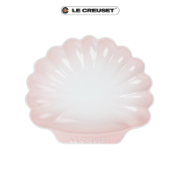 【Le Creuset】瓷器貝殼盤-中(淡粉紅)