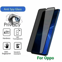 LAYAR Tempered Glass GLOSSY Glass Privacy Anti SPY For Oppo A60 A78 4G 5G A58 4G Reno 4 4F 5 6 5G 7