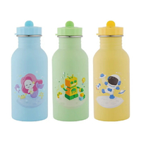 KOM 兒童隨身瓶500ml(附背帶)-夢想系列(3款可選)兒童水壺|不鏽鋼水壺|直飲杯