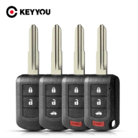 KEYYOU 2/3/4 Buttons For Mitsubishi Eclipse Outlander Mirage lancer OUCJ166N Car Key Case Remote Car Key Shell Housing Fob