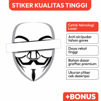 Stiker Topeng Hacker Internet