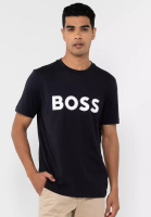 BOSS 商標標準剪裁棉T恤 - BOSS Green