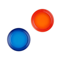 【Le Creuset】瓷器圓盤 27cm(地中海藍/火焰橘/蛋白霜-無盒)