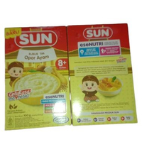 Sun Bubur Tim Bayi Soto Ayam 100gr, Sun Bubur Tim Bayi Opor Ayam 100gr SUN Bubur Tim Bayi Opor Ayam 