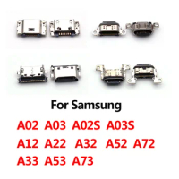 10Pcs For Samsung A53 A73 A72 A52 A33 A32 A22 A12 A03S A03 Core A02s A02 USB Charging Port Dock Socket Plug Charger Connector