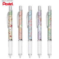 1+3 Pcs Japan Limited Pentel BLN75 Druk Gel Pen Student Test sneldrogend Comic Karakter Zwarte Pen 0.5 mm