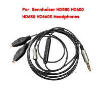 Headphones Replacement Cable Upgrade Cable For Sennheiser HD580 HD600 HD650 Headphones Cable High-Quality PVC Material