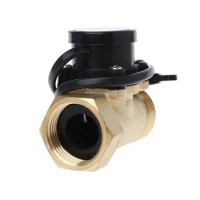 HT-800 1 Inch Water Pump Flow Sensor Switch Liquid Booster Solar Heater Brass Magnetic Pressure Automatic Control Valve