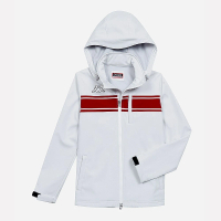 KAPPA 義大利 時尚SOFTSHELL 內貼刷毛外套 白(白 3514IPW001)