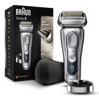 Braun Series 9 9330s Rechargeable Wet &amp; Dry Men's Electric Shaver, Battery Powered