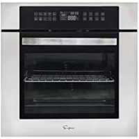 Empava 24" Electric Convection Single Wall Oven 10 Cooking Functions Deluxe 360° ROTISSERIE with Sensitive