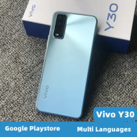 DHL Fast Delivery Vivo Y30 4G LTE Android Phone 18W Charger 6.51" 1600X720 Fingerprint 13.0MP 5000mAh Dual Sim Snapdragon 460