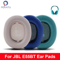 POYATU For JBL E55BT Ear Pads Headphone Earpads For JBL E55 BT Ear Pads Headphone Earpads Replacement Cushion Cover Repair Parts
