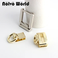 20-100pcs 3 Size 2 Color Prefect Fitting For Connection Buckle Styles Square D Ring Connector Bag Strap Handbag Accessories