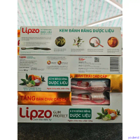 Kem đánh răng Dược liệu Lipzo | Ngăn ngừa chảy máu chân răng, chắc nướu, giảm nhiệt miệng 19g