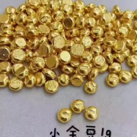 999.9 Fine Gold Jewelry 24K Pure Gold Beans 1gram gold beads pure gold beans