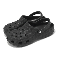 【Crocs】洞洞鞋 Classic Geometric Clog 男鞋 女鞋 黑 經典榴槤克駱格 涼拖鞋 卡駱馳(209563001)