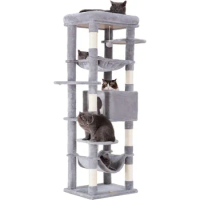 Cat Tree for Large Cats 20 lbs Heavy Duty,69 inches XXL Cat Tower for Indoor Cats