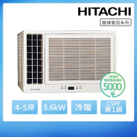 【HITACHI 日立】4-5坪一級能效左吹冷暖變頻窗型冷氣(RA-36HR)