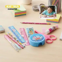 RB-A26 Stationery Alat Tulis Anak Sekolah / Perlengkapan ATK Anak Sekolah Pulpen Penghapus penggaris