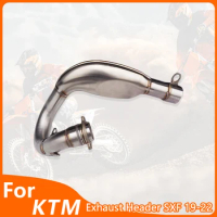 OTOM Motorcycle Exhaust Header Exhaust Pipe Connect Tube For KTM SXF250 PRADO TROY LEE DESIGNS XCF250 RC4 R 2019-2023 Off-road