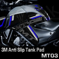 For Yamaha MT-03 MT03 mt 03 3M Motorcycle Fuel Tank Pad Stickers Side Gas Cover Protection Grips Knee Decal Accessories