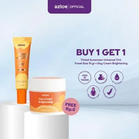 Tinted Sunscreen Kulit Berminyak + Day Cream untuk Flek [SPECIAL BUNDLING AZLOE] PAKET DISKON TINTED