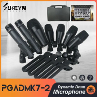 PGA DMK7-2 Seven Pack Drum Microphone for High-quality Indoor Recording and Outdoor Performances