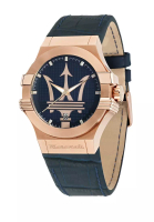 Maserati 瑪莎拉蒂 Potenza 藍色皮带手錶 R8851108027