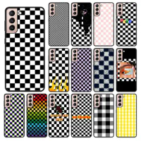 Black and white chess board Phone Case For samsung galaxy S24 ULTRA S23PLUS S21 S20fe S20ULTRA S21Fe S22PLUS S23ULTRA Cover