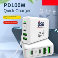 100W Mobile Phone Charger Head Suitable for Apple PD Fast Charging Type-c Charging Head Laptop Fast Charging Head