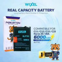 WIXEL Baterai C11 C12 C15 C25 Narzo 20 30A BLP793 Batre Batrai Battery Double Power Batre Handphone 