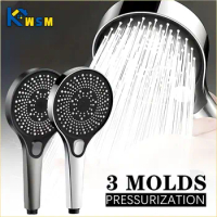 Pressurised Shower Head 3 Mode Adjustable Shower Head High Pressure Flower Sun Shower Set Rain Shower Mixer Bathroom Accessories