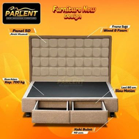 Divan minimalis/ divan laci dipan laci dipan kasur divan box. Bed set Raquel 2 Laci (real pic) 140x2