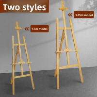 1.5m Wooden Easel 4K Sketching Artist Easel Display Stand Painting Solid Wood Bracket Oil Painting E