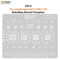 OV4 BGA Reballing Stencil For SM6125 SM6150 SM7150 SDM710 For OPPO A11 A11X A52 K3 K5 Reno Reno2 R17 Pro VIVO NEX S1 U3X U10 X27