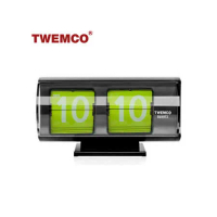 【TWEMCO】復古收藏 圓筒造型翻頁鐘\桌鐘 日本限定版 QT-30T