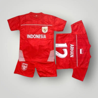 Setelan Baju Bola Anak Timnas Indonesia Arhan Kaos SepakBola Anak Indonesia Untuk Usia 6 Bulan - 15