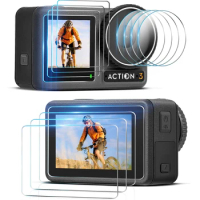 For DJI Action 3 Front &amp; Back Display Screen Lens Protector HD Tempered Glass for DJI Osmo Action3 Sports Camera Accessories