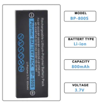 1Pcs BP-800S 800mAh BP800S BP-900S Rechargeable Battery for Kyocera Yashica Finecam S3 S3R S3X S4 S5 S5R DR-LB1 Sharp AD-S31BT
