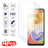 4Pcs Full Cover Tempered Glass For Samsung Galaxy A04 A14 A24 A34 A54 Screen Protector M04 M14 M54 Transparent Protective Film