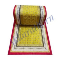 ชุดหมอนอิงหมอนกราบและผ้าอาสนะปูนั่งพระสงฆ์ (A set of cushions, prostrate pillows and asana cloth for