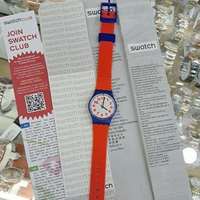 JAM ANAK WANITA SWATCH ORIGINAL - JAM TANGAN SWATCH LS116- SWATCH LS116 SWATCH WASWOLA LS116 -RED MI