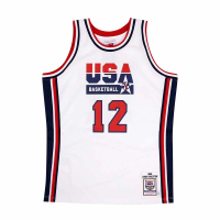 【NBA】M&N Authentic球員版復古球衣 92 Dream Team #12 John Stockton 白(AJY4AC19085-USAWHIT92JST)