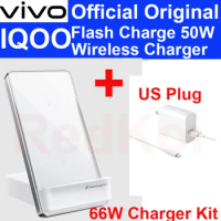 Original Vivo Wireless Charger Flash Charge 50W For IQOO 8 Pro Vivo X70 Pro+ Plus Phone Qi Standard 15W Wireless Charger CH2177