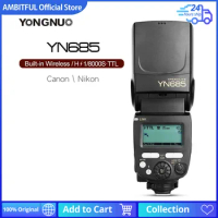YONGNUO YN685 YN685C YN685N HSS TTL iTTL Wireless 2.4G Speedlite Flash for Canon Nikon Support YN560IV YN560-TX RF605 RF603 II